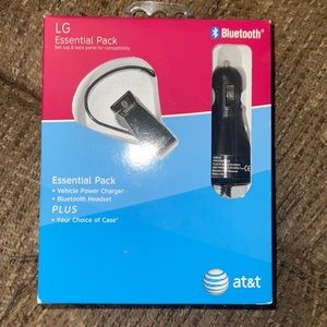 LG Bluetooth Headset and Travel Charger